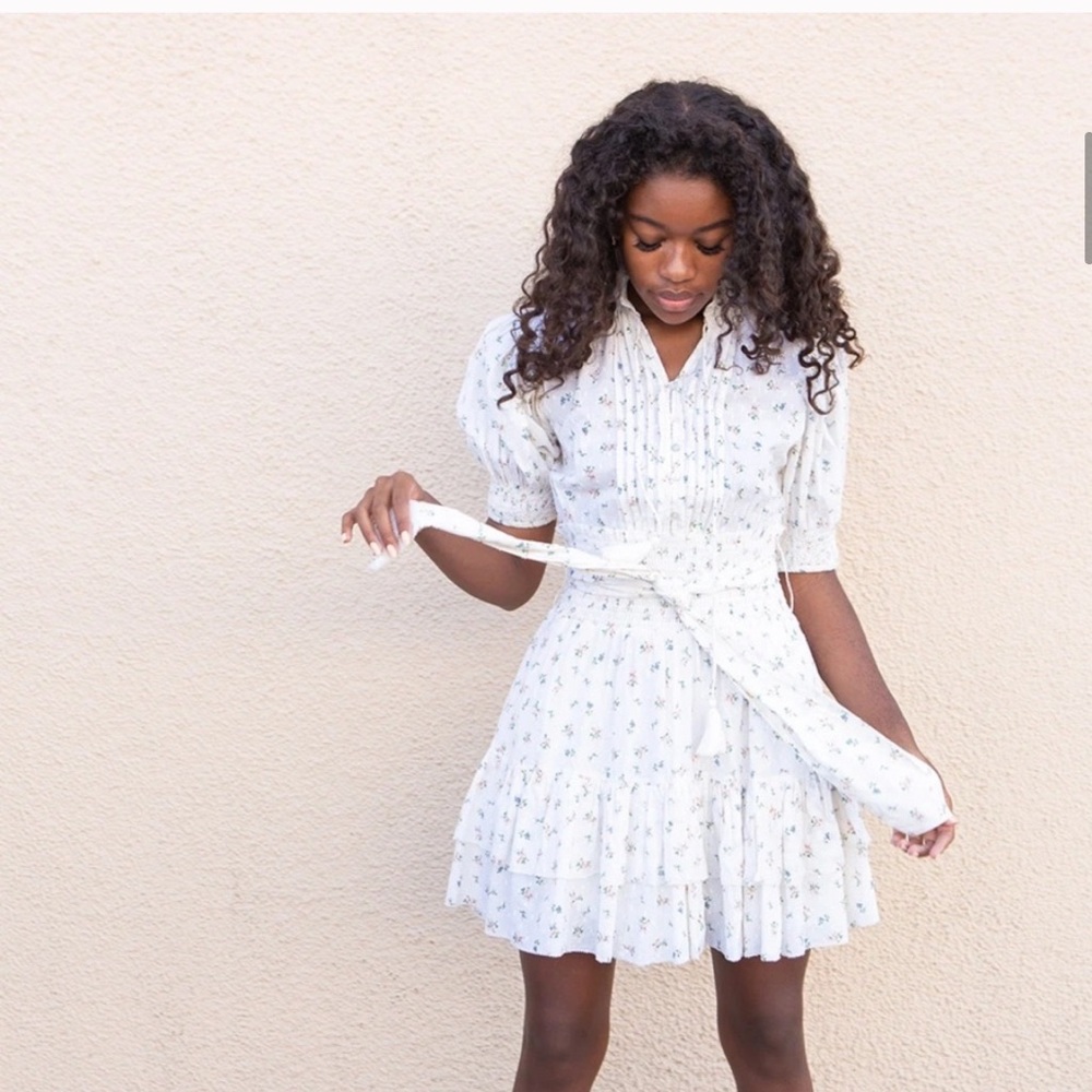 Cleobella Quincey mini ivory dress